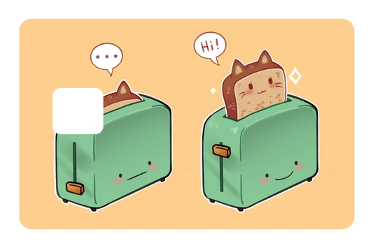anime Cat Toast credit debit card skin