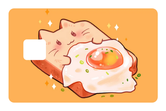 anime Lazy Toast credit debit card skin