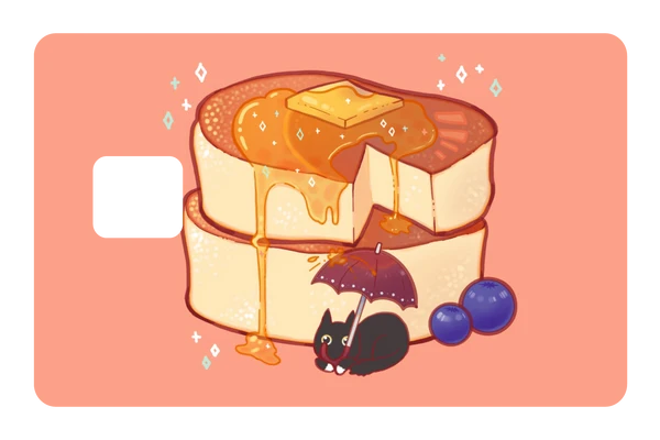 anime Pancakes credit debit card skin