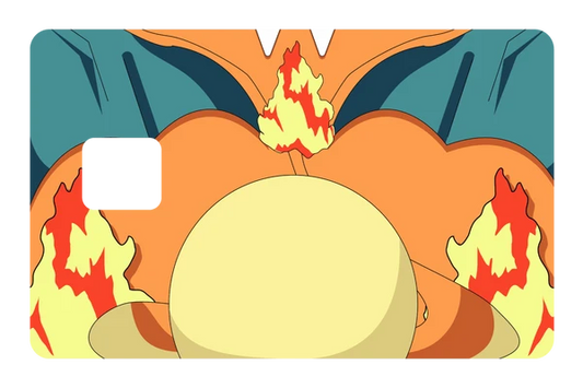 anime Fire Dragon credit debit card skin