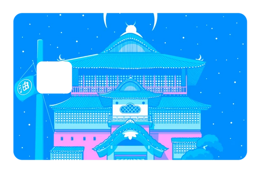 anime Spirited Bathouse credit debit card skin