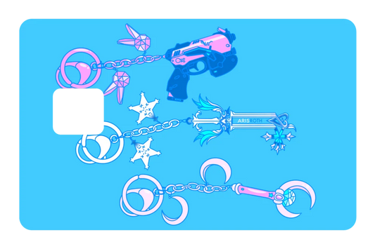 anime Cyber Charms 2 credit debit card skin