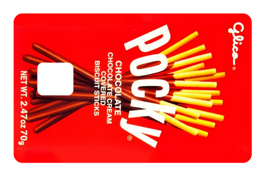 anime Pocky Chocolate credit debit card skin