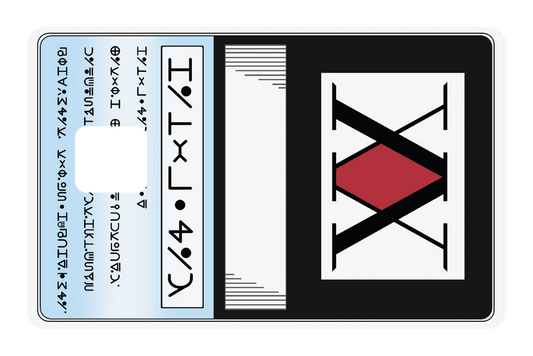 anime HxH License credit debit card skin