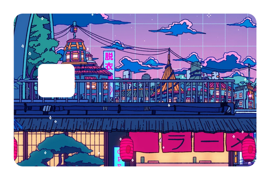 anime Ramen Village credit debit card skin