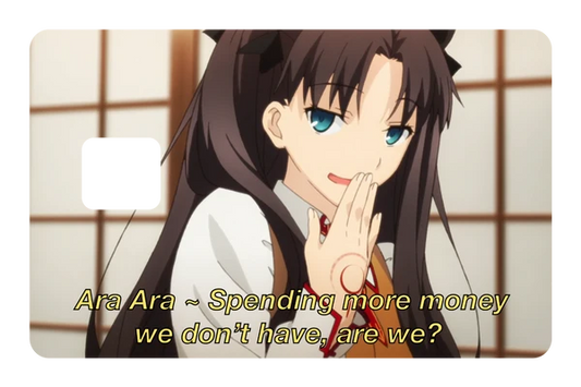 anime Ara Ara credit debit card skin