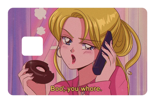 anime Boo, you wh!re credit debit card skin