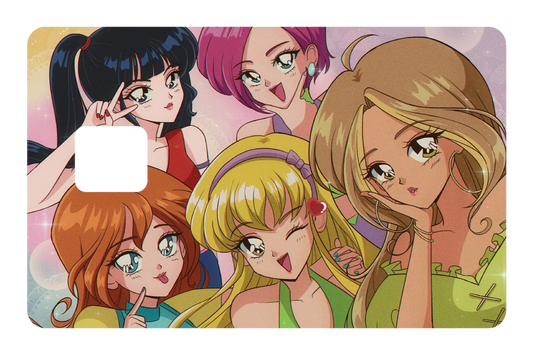 anime Winx credit debit card skin