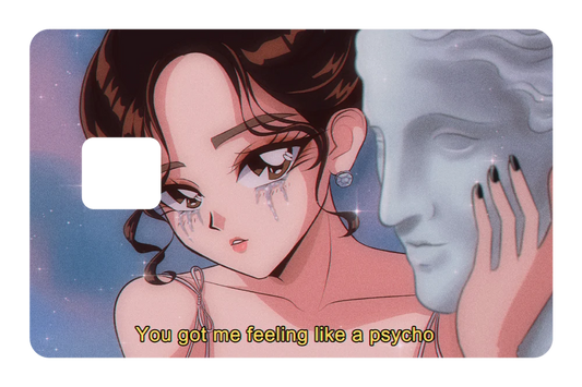 anime Feeling Like a Psycho credit debit card skin