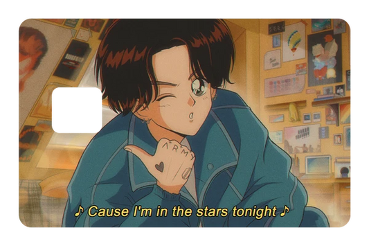 anime Stars Tonight credit debit card skin