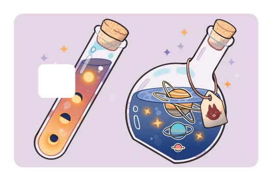 anime Galaxy Potions credit debit card skin