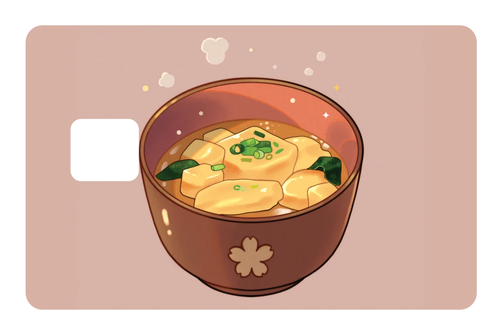 anime Miso Soup credit debit card skin