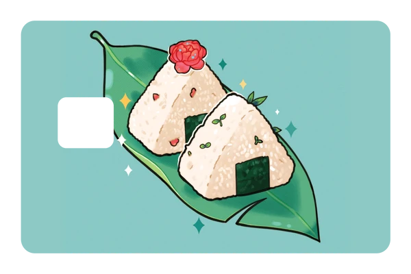 anime Onigiri credit debit card skin