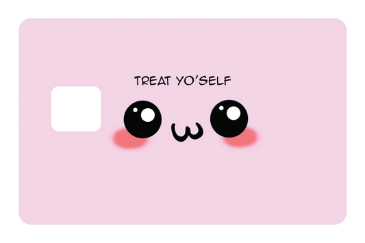 anime Treat yo'self credit debit card skin