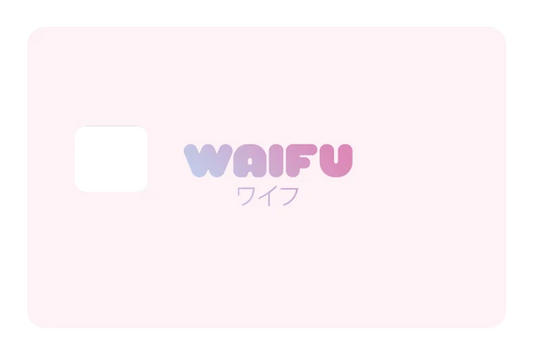 anime Waifu credit debit card skin