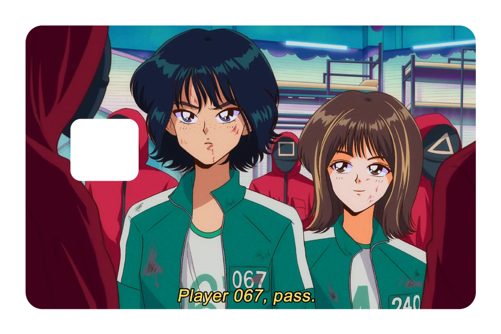 anime 067 and 240 credit debit card skin