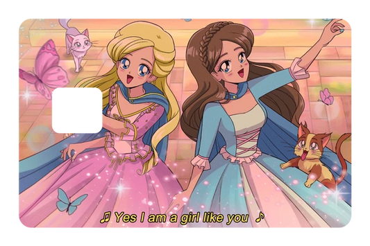 anime Princess and the Pauper credit debit card skin