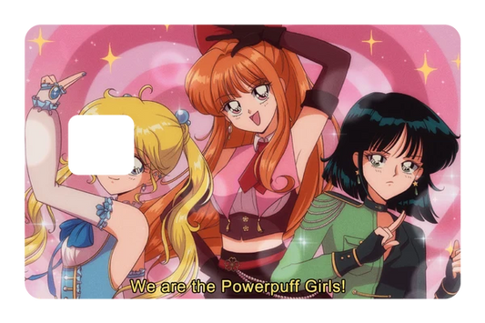 anime The Powerpuff Girls credit debit card skin