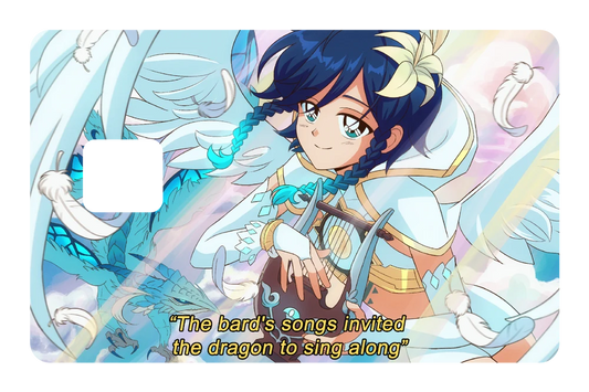 anime Venti The bard's song credit debit card skin