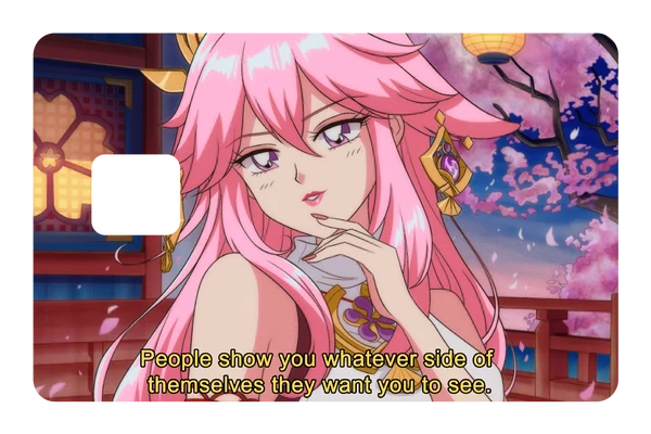 anime Yae Miko credit debit card skin