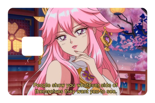 anime Yae Miko credit debit card skin