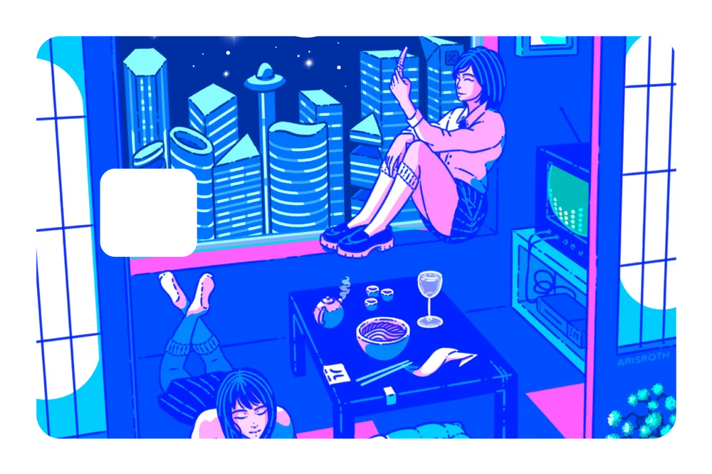 anime Nightfall credit debit card skin