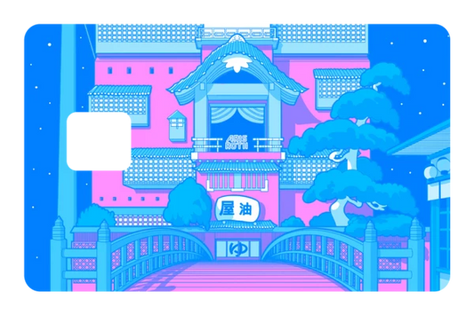anime Spirited Bathhouse credit debit card skin