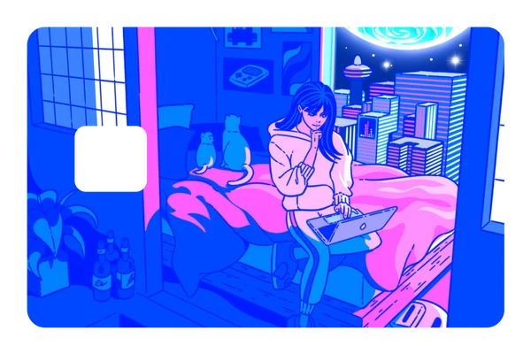 anime Vision credit debit card skin