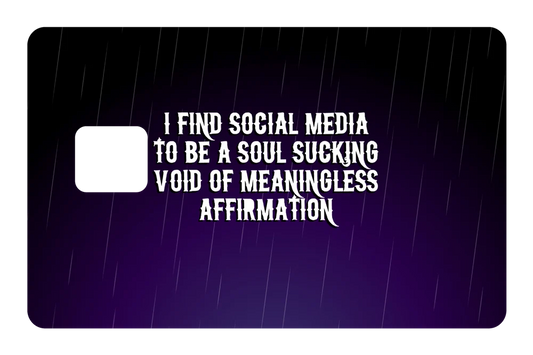 anime Soul Sucking Meaningless Affirmation credit debit card skin