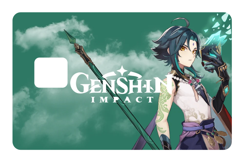 anime Xiao credit debit card skin