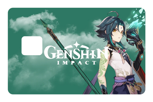 anime Xiao credit debit card skin