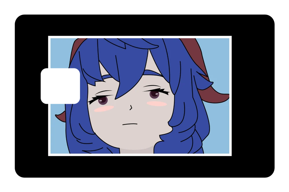 anime Lumine Surprised credit debit card skin