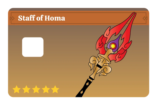 anime Staff of Homa credit debit card skin