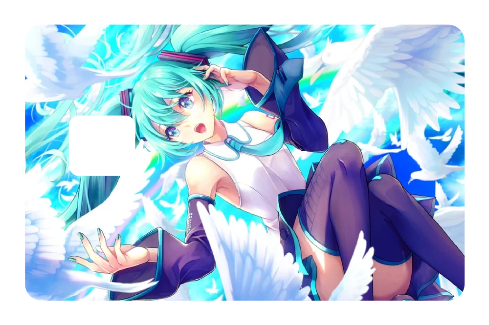 anime Hatsune Fly credit debit card skin
