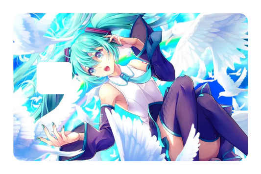 anime Hatsune Fly credit debit card skin