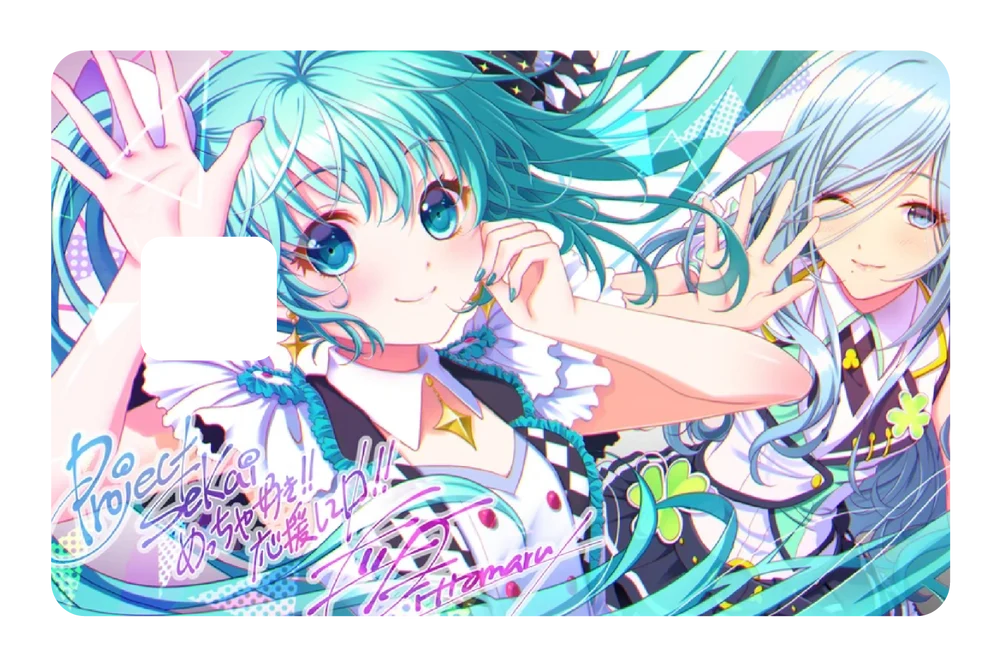 anime Miku Miku credit debit card skin