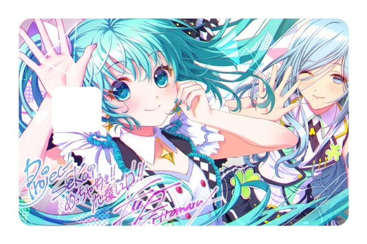 anime Miku Miku credit debit card skin