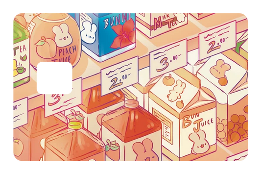 anime Bunny Convenience Store credit debit card skin