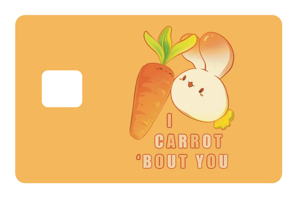 anime I Carrot 'Bout You credit debit card skin