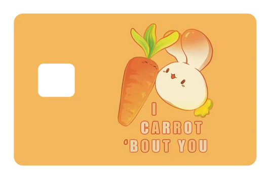 anime I Carrot 'Bout You credit debit card skin
