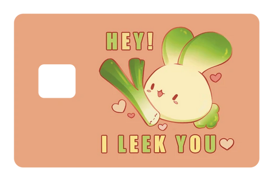 anime I Leek You credit debit card skin