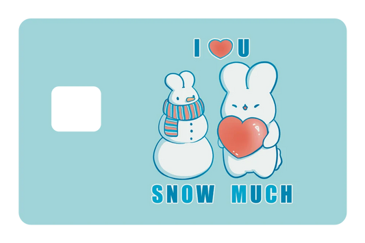 anime Love You Snow Much credit debit card skin