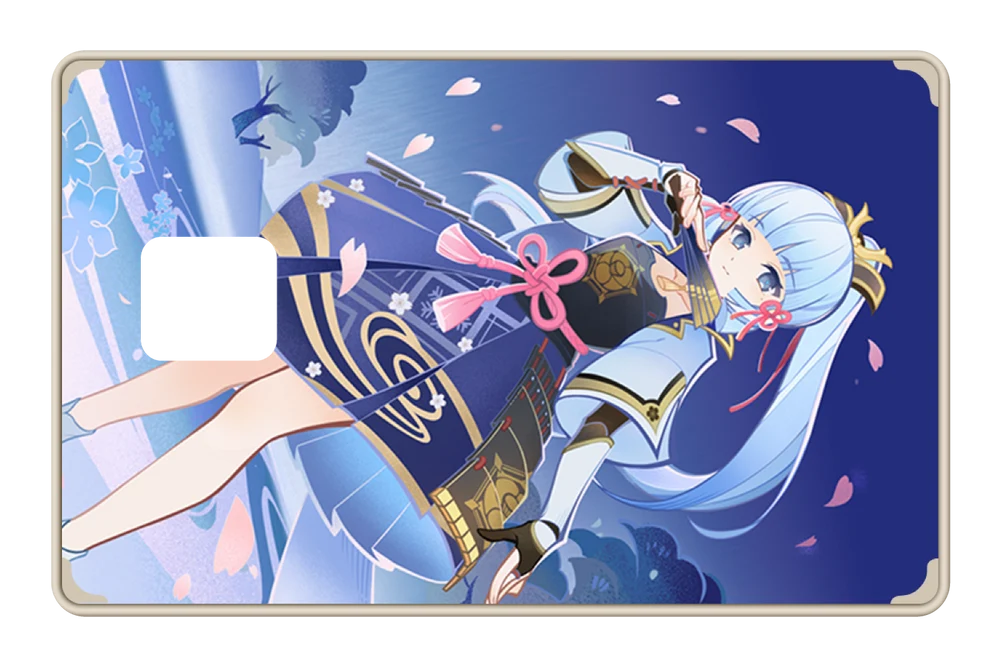 anime TCG Ayaka credit debit card skin