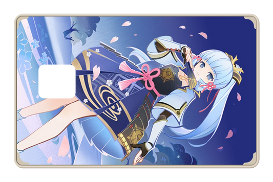 anime TCG Ayaka credit debit card skin