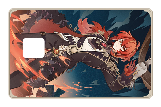 anime TCG Diluc credit debit card skin