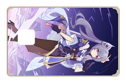 anime TCG Keqing credit debit card skin