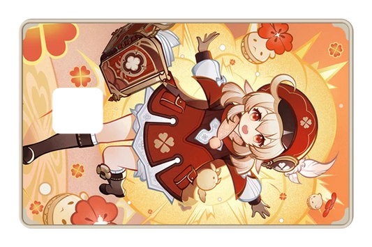 anime TCG Klee credit debit card skin