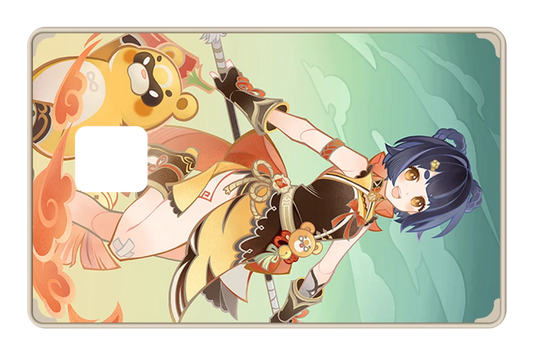 anime TCG Xiangling credit debit card skin