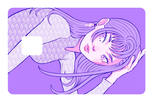 anime Glow credit debit card skin