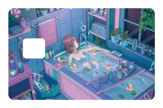 anime Aqua Dreams credit debit card skin